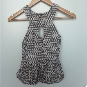 Anthropologie peplum top size 6